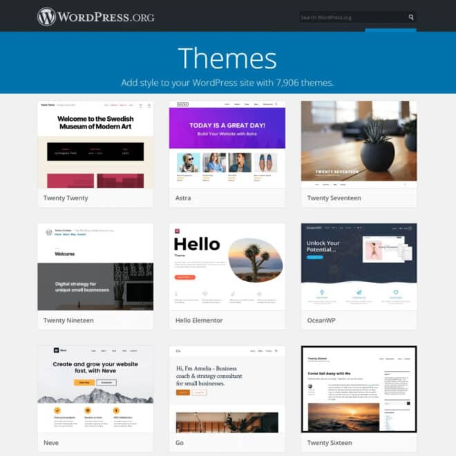 WordPress-ის მზა თემის არჩევის სწორი სტრატეგია